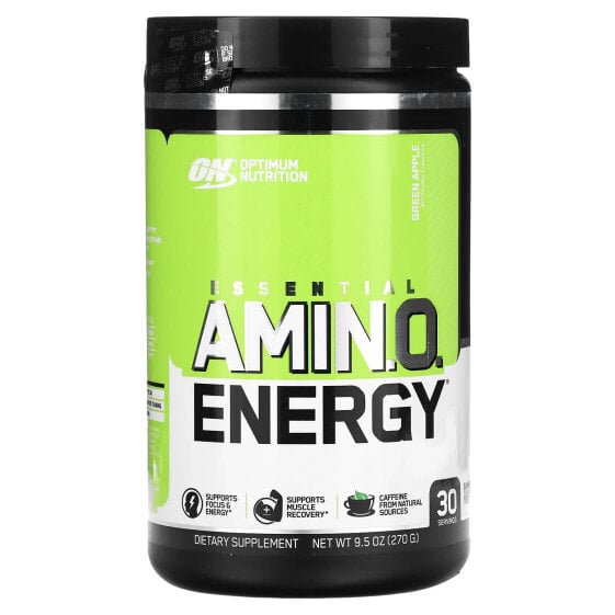 Optimum Nutrition, ESSENTIAL AMIN.O. ENERGY, зеленое яблоко, 270 г (9,5 унции)