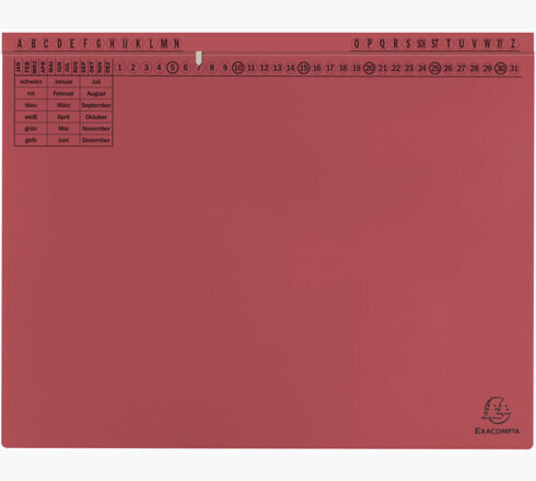 Exacompta 371103B - Conventional file folder - Carton - Red - 320 g/m² - 265 mm - 316 mm