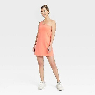 Women's Asymmetrical Dress - All in Motion Coral Pink L