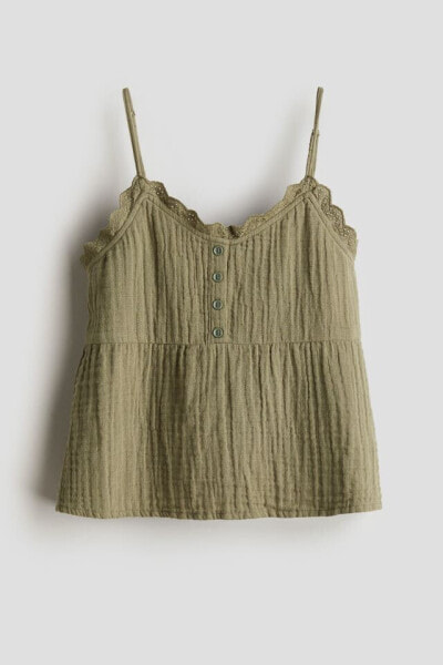 Ruffle-trimmed Camisole Top