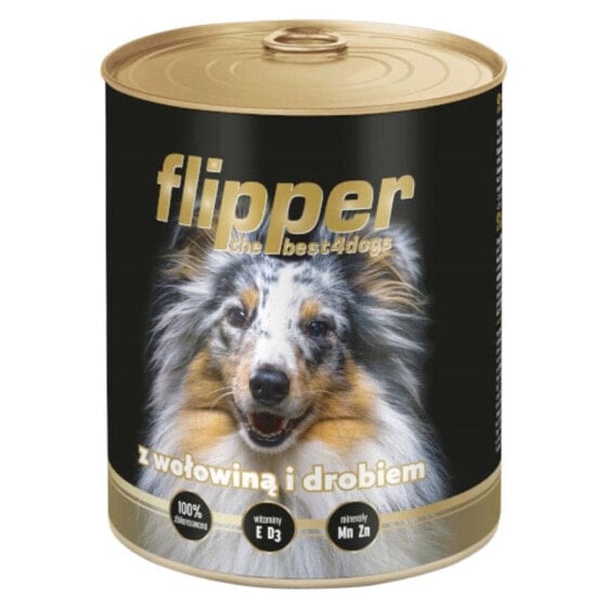 DOLINA NOTECI Flipper Beef With Poultry 800g Wet Dog Food