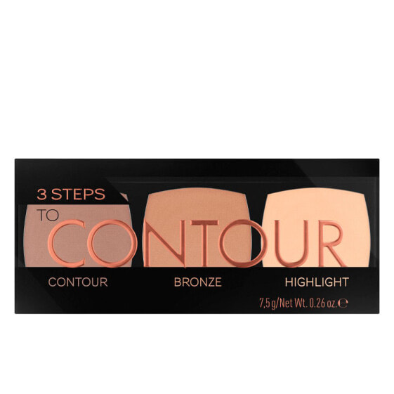 Хайлайтер для контуринга CATRICE 3 STEPS TO CONTOUR палетка #010-allrounder 7,5 гр