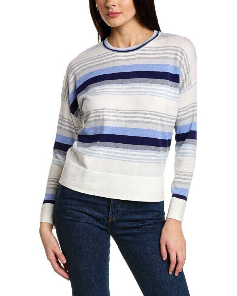 Wispr Gradient Nautical Stripe Silk-Blend Sweater Women's