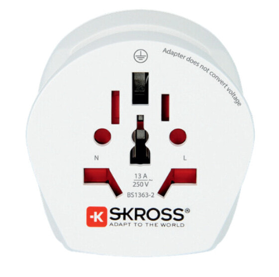 SKROSS 1.500202-E - Type F - 100-250 V - 16 A - White - 2500 W - 2-3