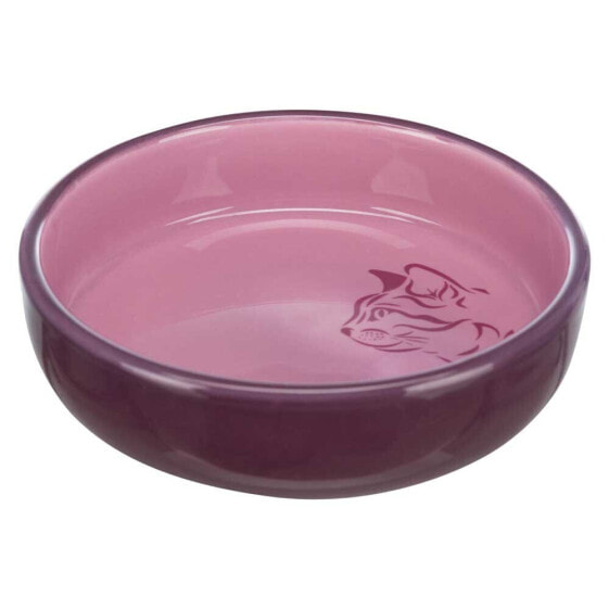 TRIXIE Cat Feeder Breeds Short Nose Ceramic 15 cm Bowl