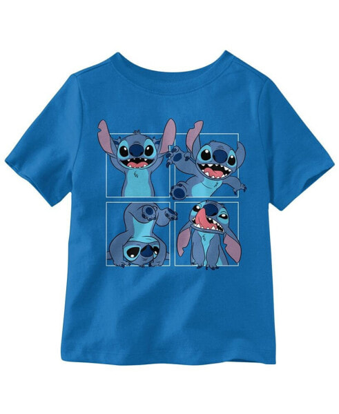 Toddler and Little Boys Stitch Graphic Short Sleeve T-shirt