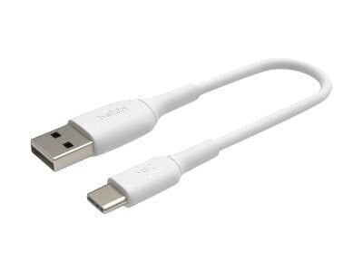 Кабель USB-A на USB-C Belkin, 0,15 м, черно-белый