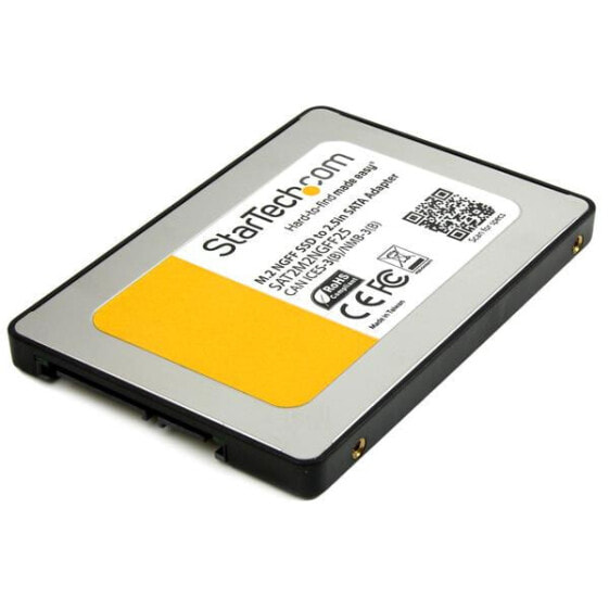 StarTech.com M.2 SSD to 2.5in SATA III Adapter - M.2 Solid State Drive Converter with Protective Housing - SATA - M.2 - Black - CE - FCC - TAA - REACH - 6 Gbit/s - 0 - 50 °C