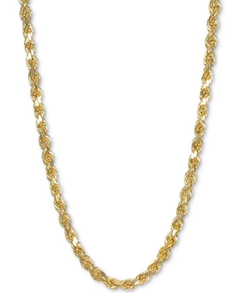 Italian Gold 30" Rope Chain Necklace in 14k Gold