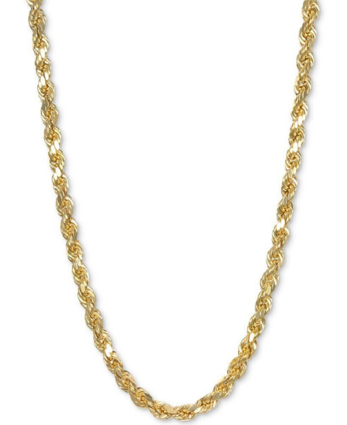 Italian Gold 26" Rope Chain Necklace in 14k Gold