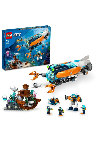 Конструктор пластиковый Lego City Дайвинг подводная лодка 60379 (842 детали)
