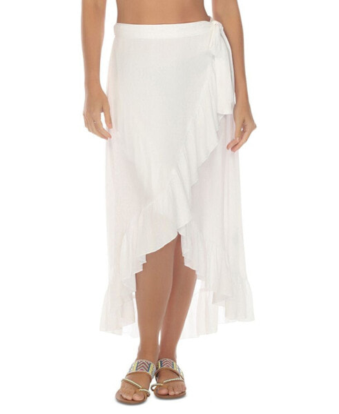 Women's Ruffle-Trim Skirt Cover-Up