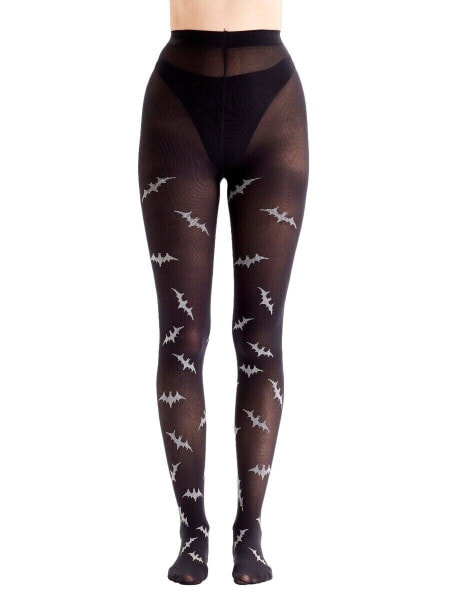 Pretty Polly Halloween Bat Tights One Size Black Mix - PNAYN7