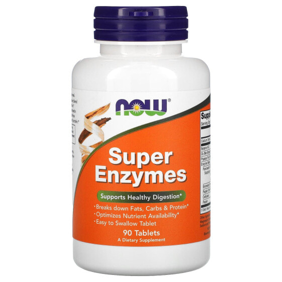 БАД для пищеварительной системы NOW Super Enzymes, 90 таблеток