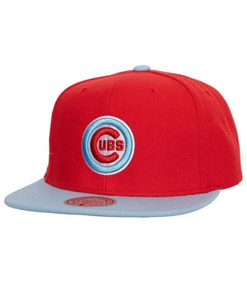 Men's Red, Light Blue Chicago Cubs Hometown Snapback Hat