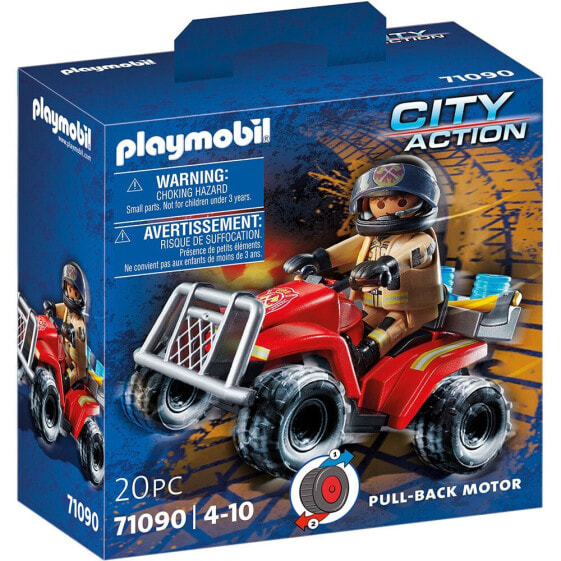 Игровой набор Playmobil Firefighters-Speed Quad City Action (Скоростной Квадроцикл Пожарных)