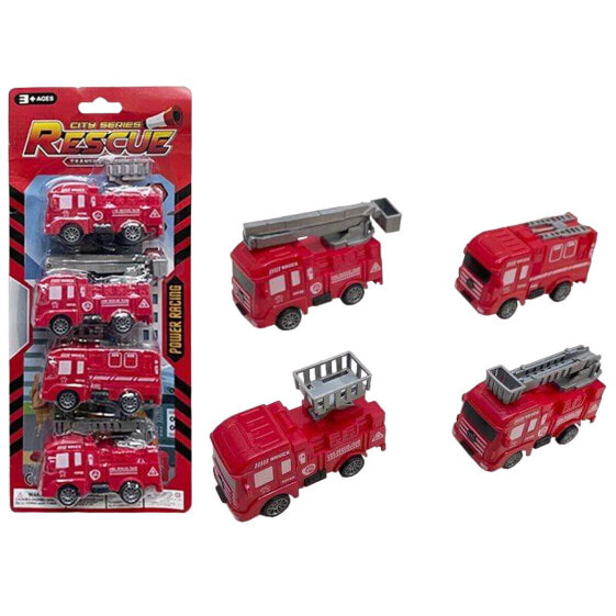 Vehicle Playset Fire Engine 4 Pieces