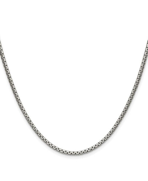 Chisel stainless Steel 2.5mm Fancy Box Chain Necklace