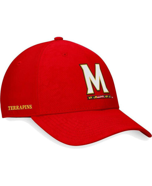 Men's Red Maryland Terrapins Deluxe Flex Hat