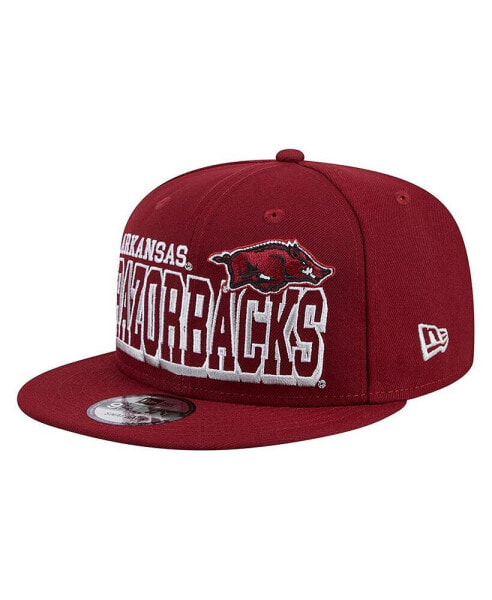 Men's Cardinal Arkansas Razorbacks Game Day 9FIFTY Snapback Hat