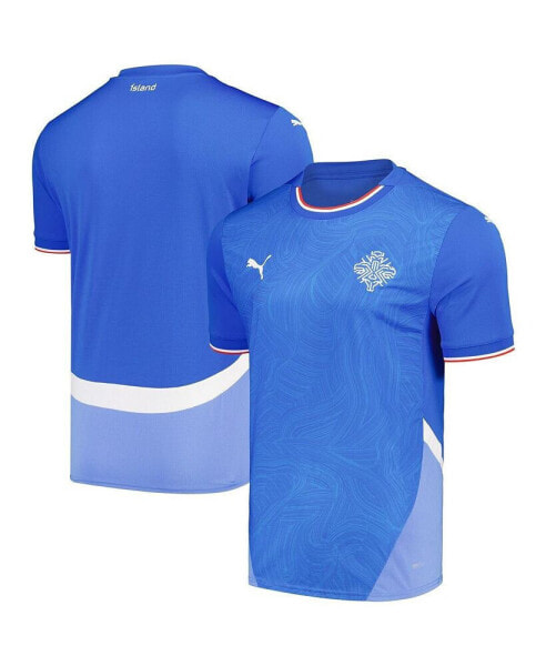 Men's Blue Iceland National Team 2024 Home Replica Jersey