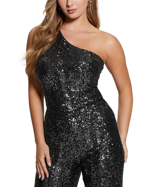 Women's Single-Shoulder Sereh Sequined Top