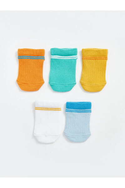 Çizgili Erkek Bebek Soket Çorap 5'li