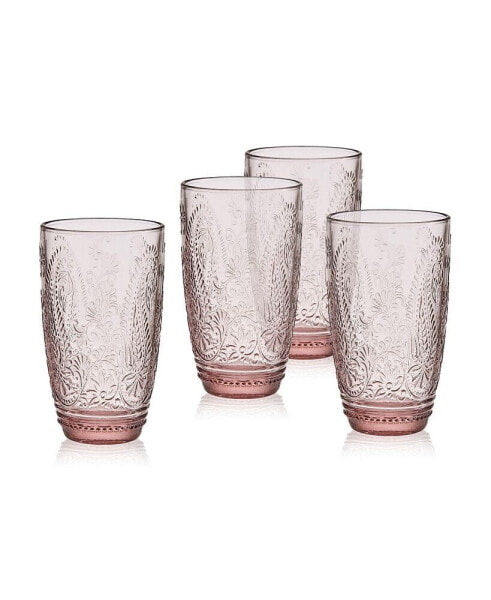 Maddi 15-oz Highball Glasses 4-Piece Set