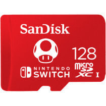 Sandisk 128 GB MicroSDXC 100 MB/s 90 MB/s Class 3 (U3) Red White