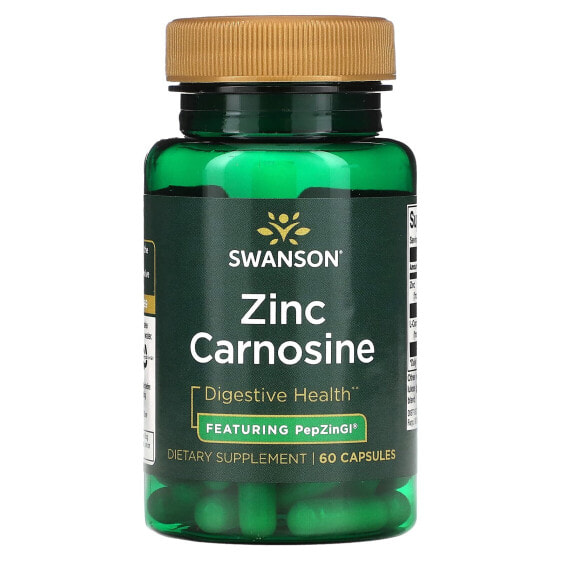 Витаминно-минеральный комплекс Цинк Карнозин, 60 капсул Swanson