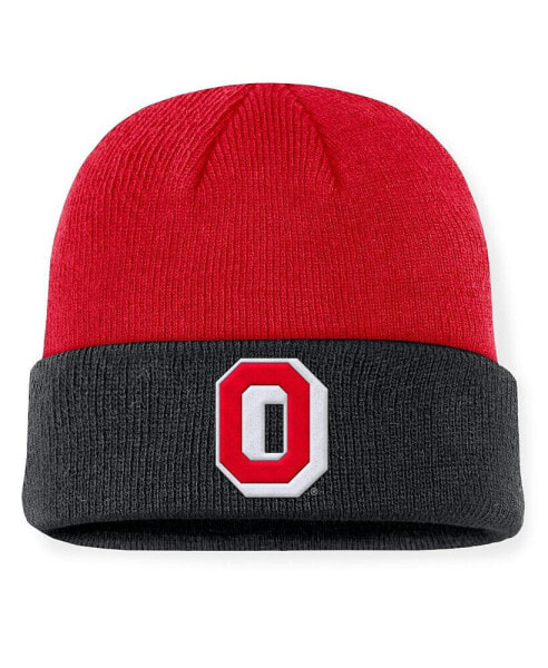 Men's Scarlet/Black Ohio State Buckeyes Legacy Terra Cuffed Knit Hat