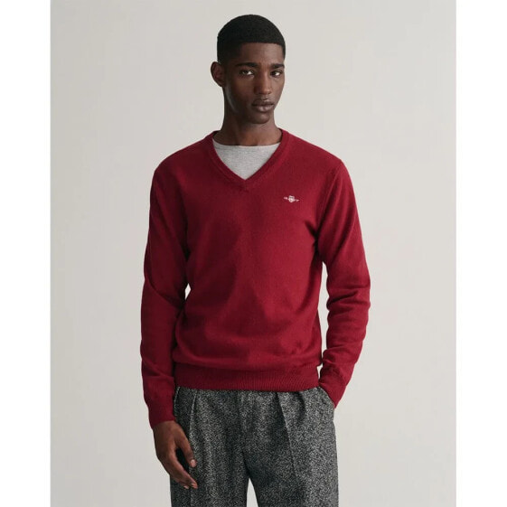 GANT Superfine Lambswool V Neck Sweater