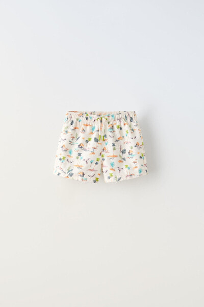 6-14 years/ print swim shorts