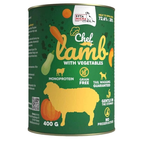 SYTA MICHA Chef Lamb with vegetables 400g wet food for dog