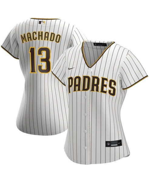 Women's Manny Machado White and Brown San Diego Padres Home Replica Player Jersey