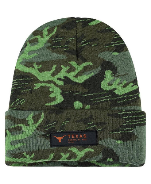 Men's Camo Texas Longhorns Veterans Day Cuffed Knit Hat