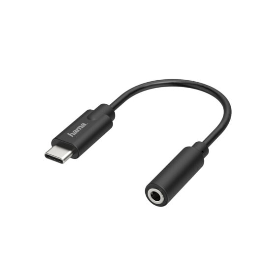 Адаптер USB C—Jack 3.5 mm Hama 00200318 Чёрный