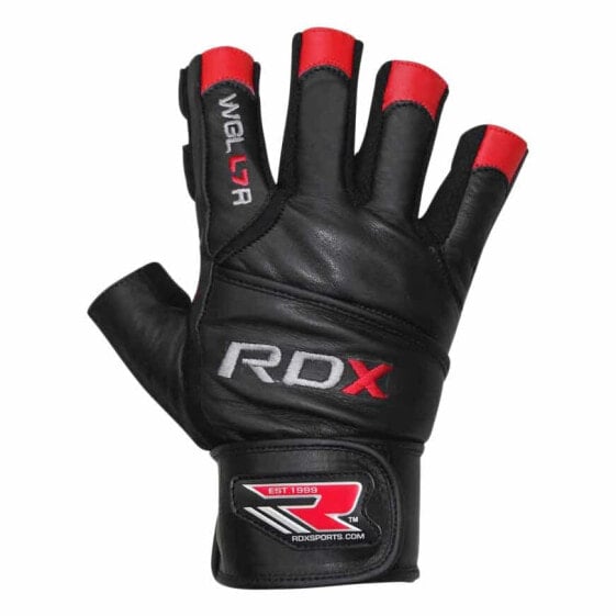 Перчатки для поднятия весов из кожи RDX SPORTS Gym Glove Leather