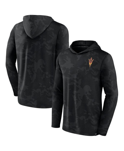 Men's Black Arizona State Sun Devils Camo Hoodie Long Sleeve T-shirt