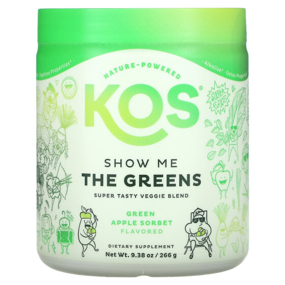 Зеленый супер вкусный смешанный овощной бленд "Show Me The Greens" Кос 266 г