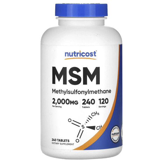 Nutricost, МСМ, 1000 мг, 240 таблеток