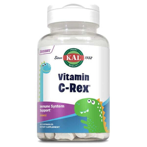 KAL Vitamin C-Rex 100 Chewable Tablets Orange