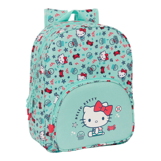 Детский рюкзак Hello Kitty Sea lovers бирюзовый 26 x 34 x 11 см