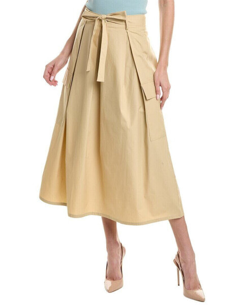 Vince Camuto Cargo Midi Skirt Women's Brown L