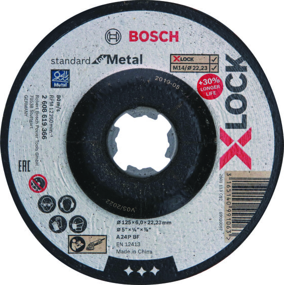 Bosch Schruppscheibe X-LOCK T27 A 24 P BF 125 x 6,0 mm