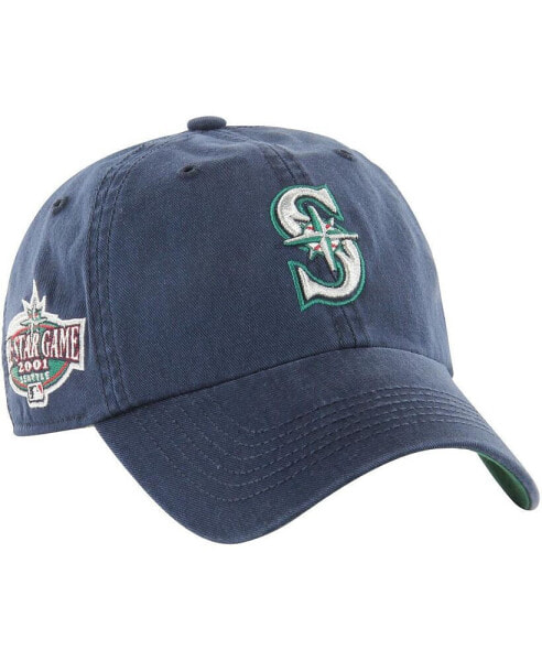 Men's Navy Seattle Mariners Sure Shot Classic Franchise Fitted Hat