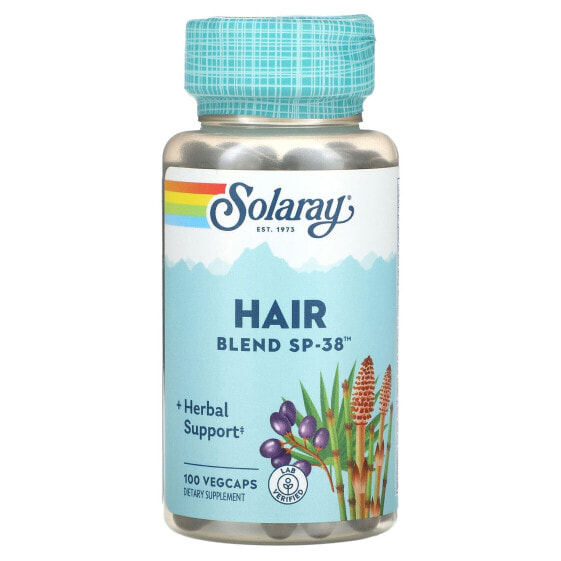 Витамины для здоровья кожи SOLARAY Hair Blend SP-38, 100 капсул
