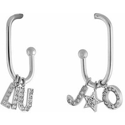 Modern steel earrings with pendants Icona LJ1700