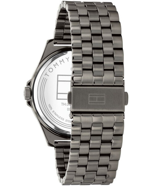 Часы Tommy Hilfiger Quartz Gunmetal Stainless Steel Watch 44mm