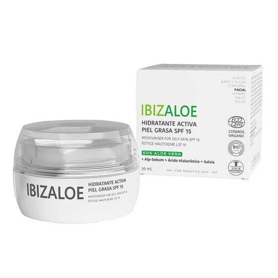 IBIZALOE hidratante activa piel grasa SPF 15 50 ml